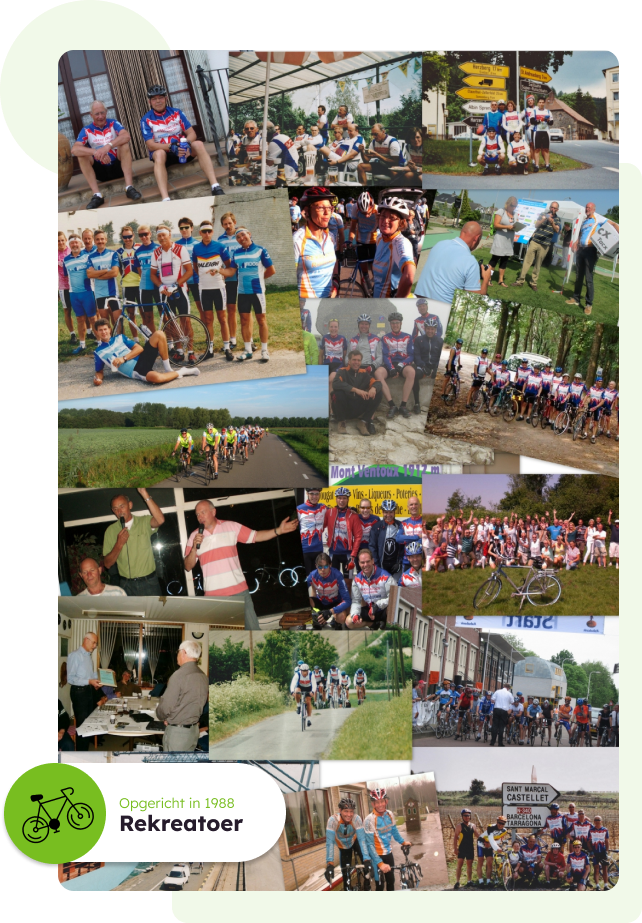 Historische fotocollage RFTC Rekreatoer